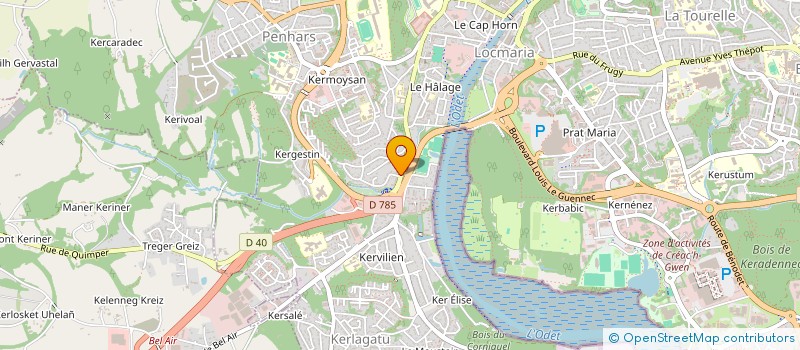 localisation de l'entreprise SARL LE MARHADOUR à QUIMPER