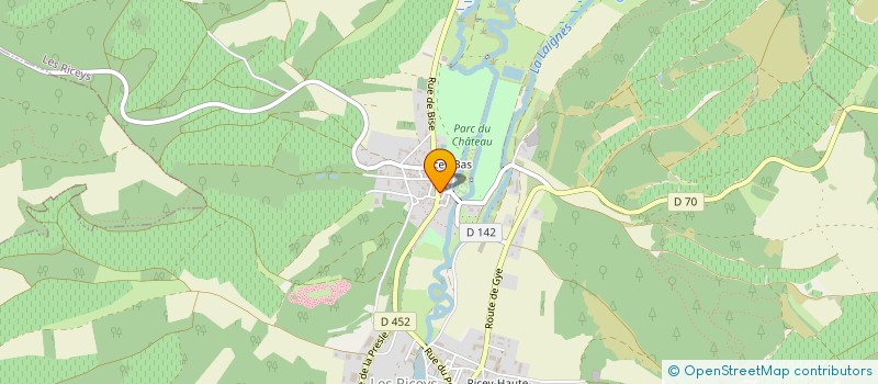 localisation de l'entreprise SARL LE MARIUS  LES RICEYS