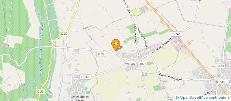 localisation de l'entreprise SARL LE MAS ROBERTY à VERQUIERES