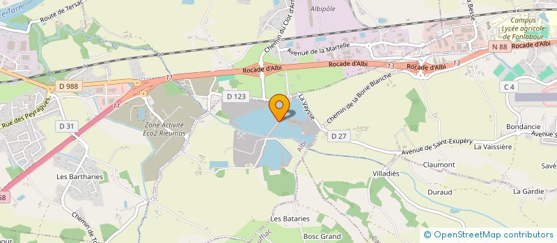 localisation de l'entreprise SARL LE MASCARET à ALBI