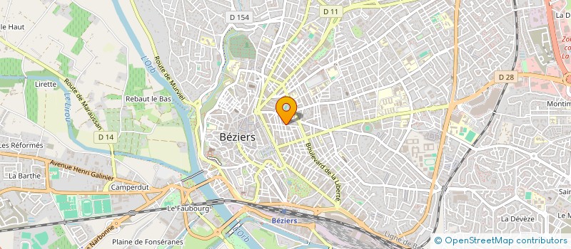 localisation de l'entreprise SARL LE MASSAI  BEZIERS