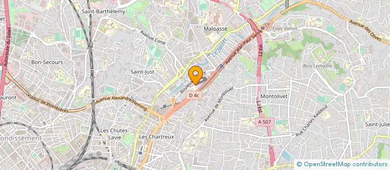 localisation de l'entreprise SARL LE MASSALIA TENNIS CLUB à MARSEILLE