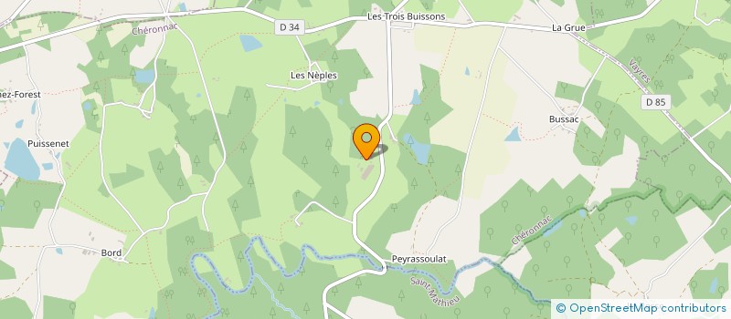 localisation de l'entreprise SARL LE MASSELIEU à CHERONNAC