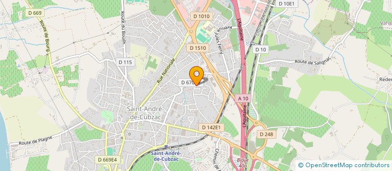 localisation de l'entreprise SARL LE MENES  SAINT-ANDRE-DE-CUBZAC