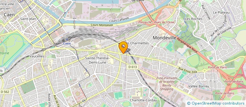localisation de l'entreprise SARL LE MERLE BLANC à CAEN