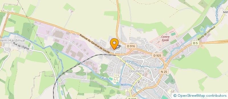 localisation de l'entreprise SARL LE MONDE DU NETTOYAGE à DOULLENS