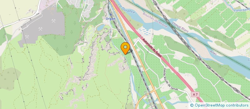 localisation de l'entreprise SARL LE MOULIN D'ORGON  ORGON
