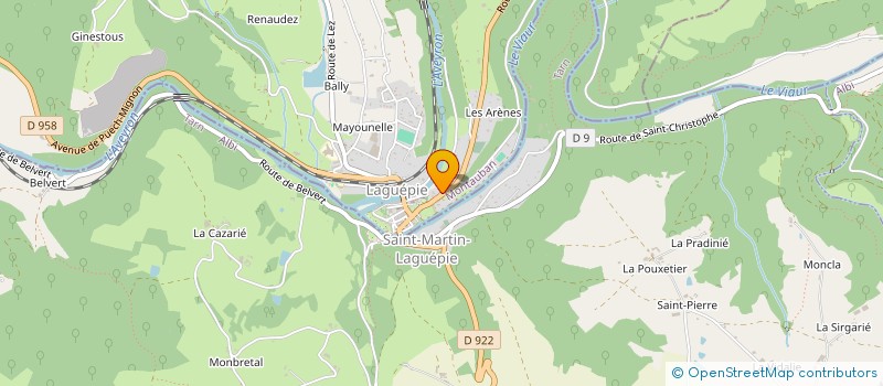 localisation de l'entreprise SARL LE MOULIN DE CONTILLOU  LAGUEPIE