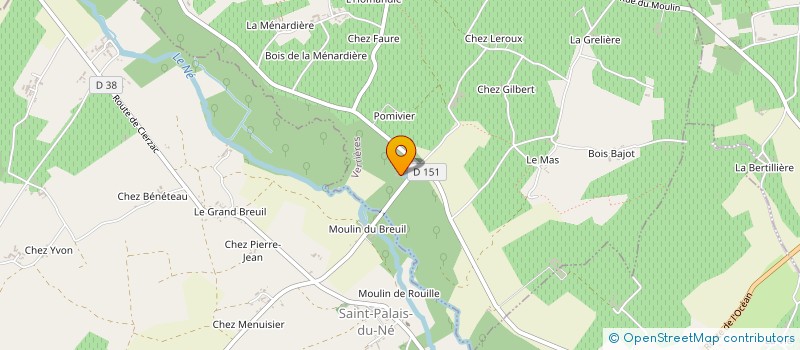 localisation de l'entreprise SARL LE MOULIN DE LA RENAUDE à VERRIERES
