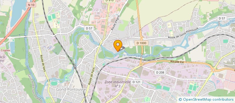 localisation de l'entreprise SARL LE MOULIN NEUF  GOND-PONTOUVRE