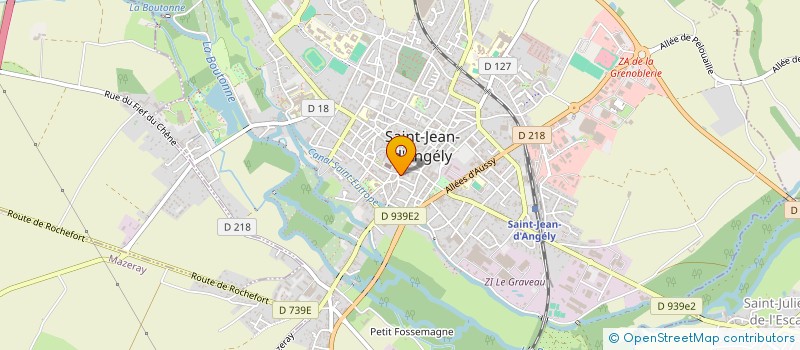 localisation de l'entreprise SARL LE MYSTIC  ST JEAN D'ANGELY