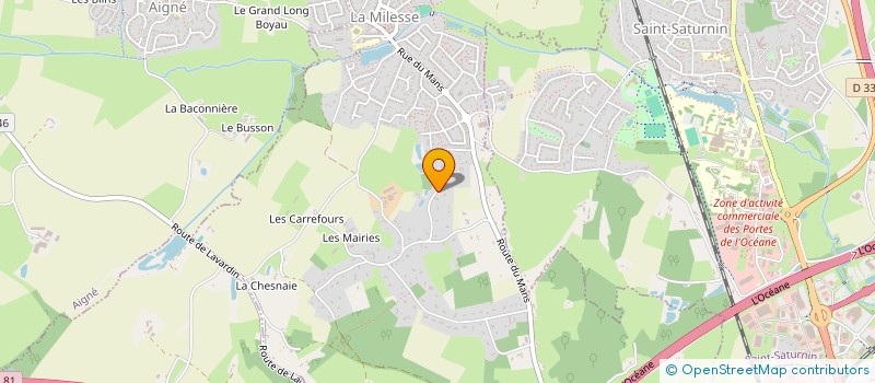 localisation de l'entreprise SARL LE NAUTILUS  LA MILESSE