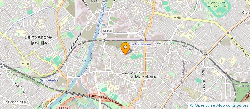 localisation de l'entreprise SARL LE NEW'S à LA MADELEINE