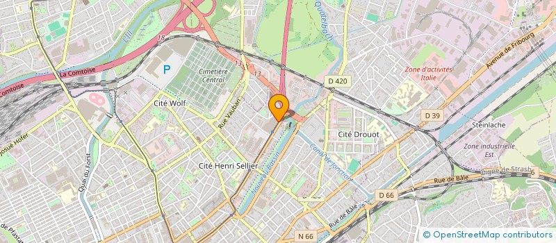 localisation de l'entreprise SARL LE NOUVEAU SHANGAI  MULHOUSE