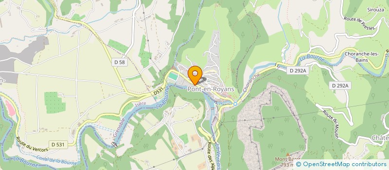 localisation de l'entreprise SARL LE P'TI +  PONT-EN-ROYANS