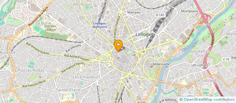 localisation de l'entreprise SARL LE PACHA à LIMOGES