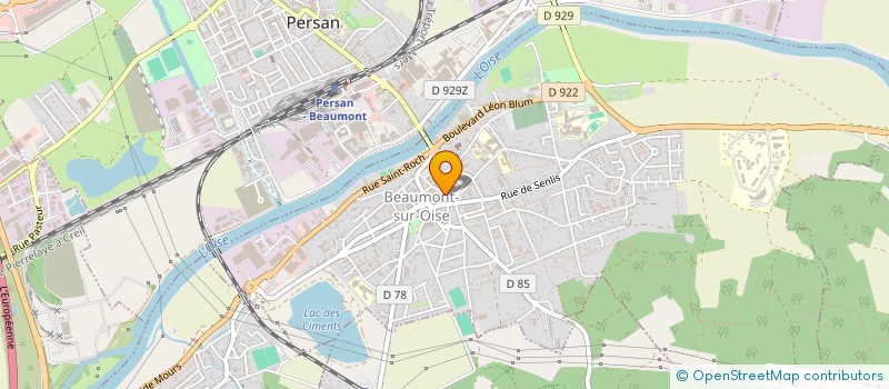 localisation de l'entreprise SARL LE PADDOCK  BEAUMONT-SUR-OISE