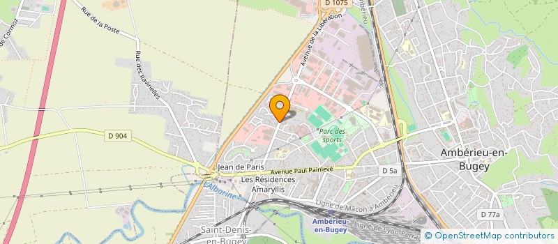 localisation de l'entreprise SARL LE PADO à AMBERIEU-EN-BUGEY