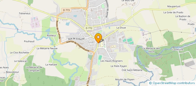 localisation de l'entreprise SARL LE PAIN DU COIN à GUER