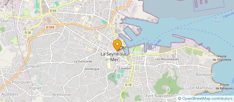 localisation de l'entreprise SARL LE PALAIS GOURMAND  LA SEYNE-SUR-MER