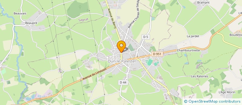 localisation de l'entreprise SARL LE PALETEAU  DUN-LE-PALESTEL
