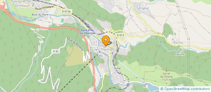 localisation de l'entreprise SARL LE PANIER ARIEGEOIS à AX-LES-THERMES