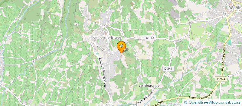 localisation de l'entreprise SARL LE PANIER DU LUTIN à CRILLON-LE-BRAVE