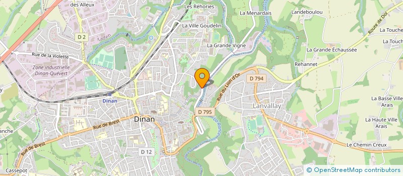 localisation de l'entreprise SARL LE PAPILLON à DINAN