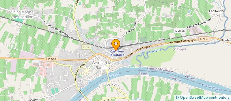 localisation de l'entreprise SARL LE PARADISO à CASTILLON-LA-BATAILLE
