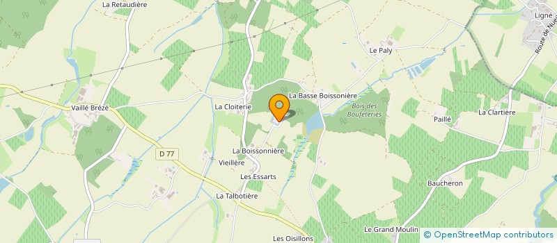 localisation de l'entreprise SARL LE PARC DE TIRPOIL  MONTILLIERS