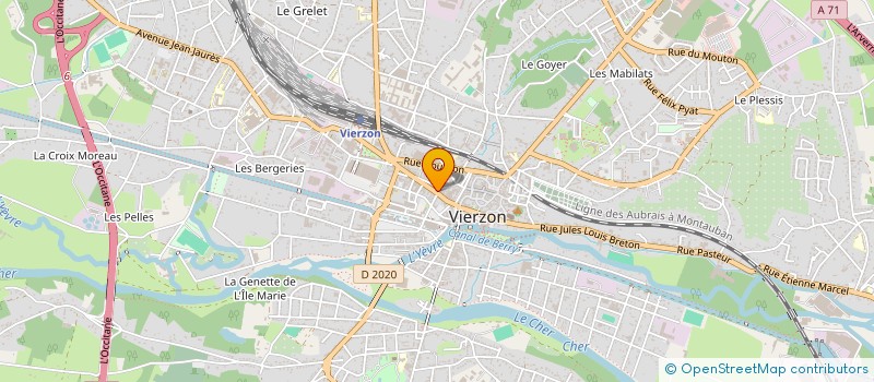 localisation de l'entreprise SARL LE PARIS BAR  VIERZON