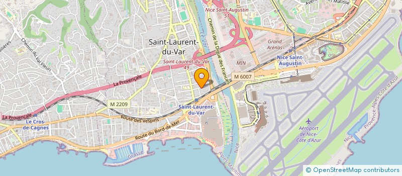 localisation de l'entreprise SARL LE PAS DU CHAI à SAINT-LAURENT-DU-VAR