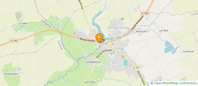 localisation de l'entreprise SARL LE PAVEN  LE HAUT-CORLAY