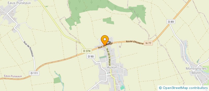 localisation de l'entreprise SARL LE PEAGE  AUXON