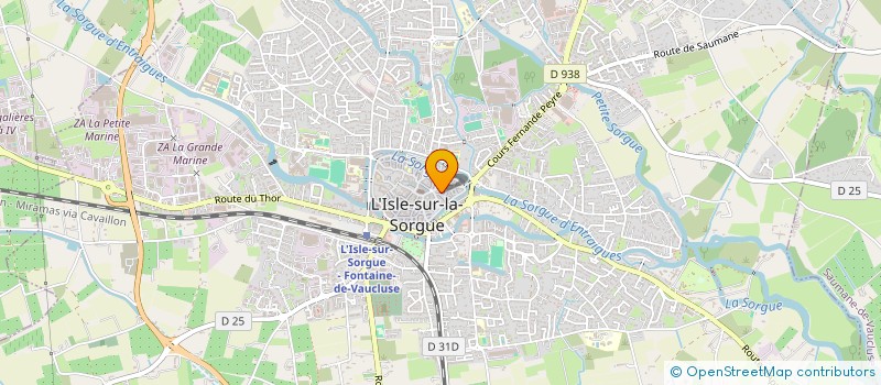 localisation de l'entreprise SARL LE PELICAN  L'ISLE-SUR-LA-SORGUE