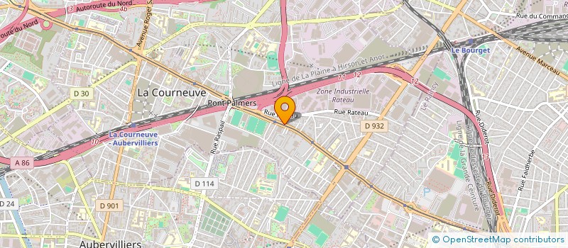 localisation de l'entreprise SARL LE PENALTY à LA COURNEUVE