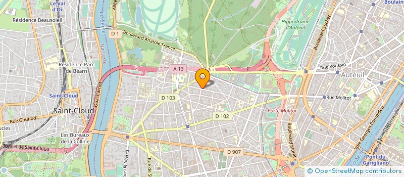 localisation de l'entreprise SARL LE PETIT BOULOGNE  BOULOGNE-BILLANCOURT