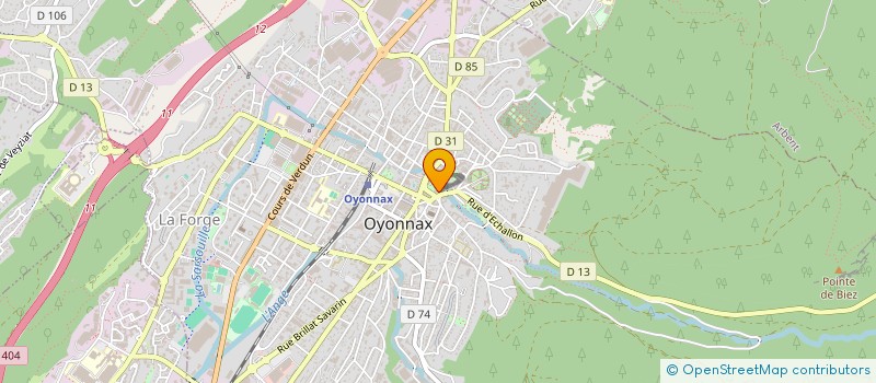 localisation de l'entreprise SARL LE PETIT CREUX à OYONNAX