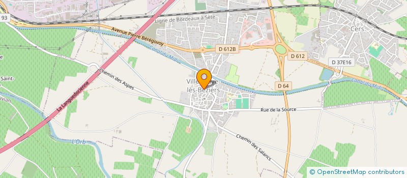 localisation de l'entreprise SARL LE PETIT JOUEUR à VILLENEUVE-LES-BEZIERS