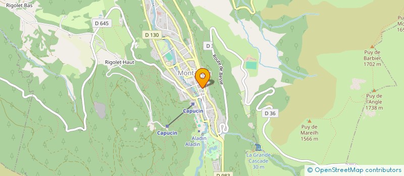 localisation de l'entreprise SARL LE PETIT PARIS  MONT-DORE