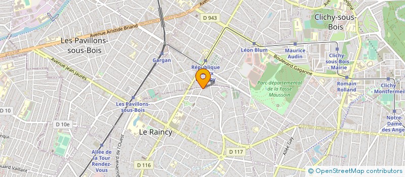 localisation de l'entreprise SARL LE PETIT PUB à LE RAINCY