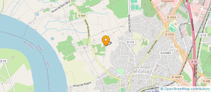 localisation de l'entreprise SARL LE PEUY  SAINT-ANDRE-DE-CUBZAC