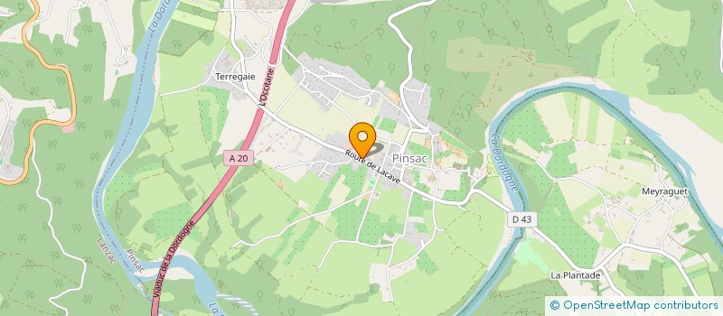 localisation de l'entreprise SARL LE PEYRALOU  PINSAC
