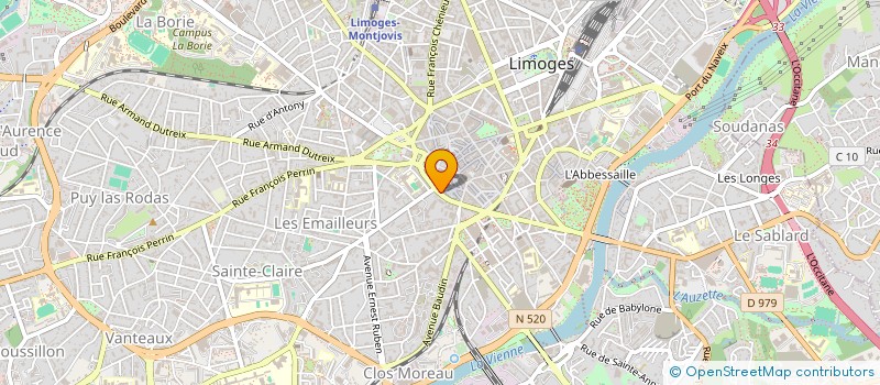 localisation de l'entreprise SARL LE PHARE COWORKING à LIMOGES