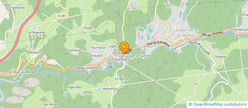 localisation de l'entreprise SARL LE PIARROU  LA MONNERIE-LE-MONTEL