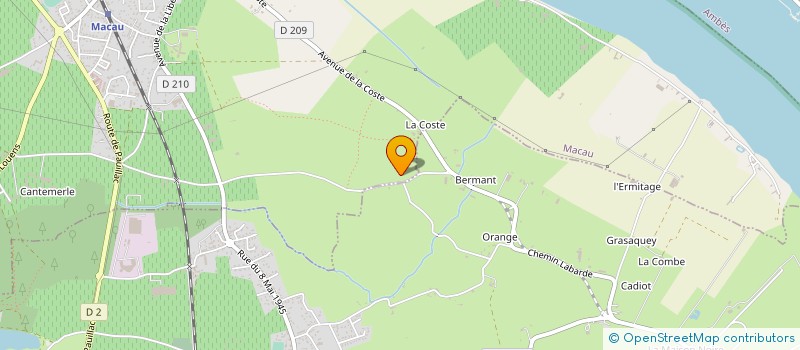 localisation de l'entreprise SARL LE PIQUET MACAUDAIS  MACAU