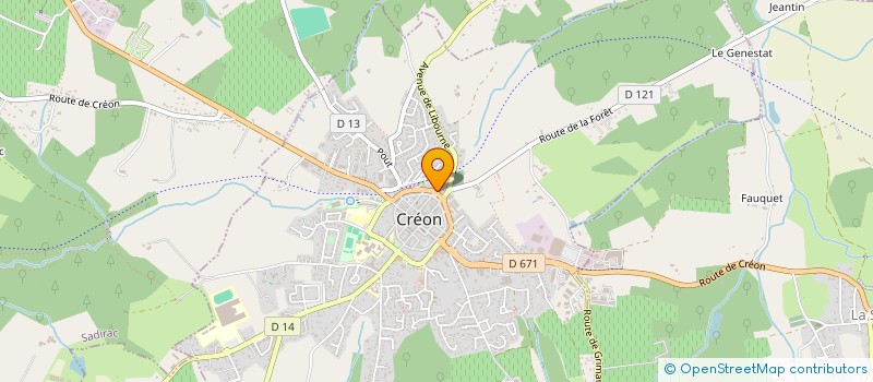 localisation de l'entreprise SARL LE PLAISIR GOURMAND  CREON