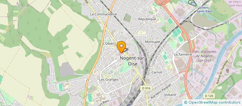 localisation de l'entreprise SARL LE PLATEAU GOURMAND  NOGENT-SUR-OISE