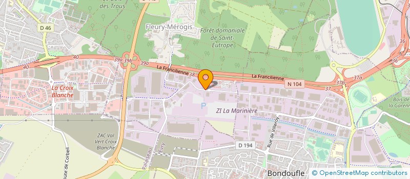 localisation de l'entreprise SARL LE PNEU à FLEURY-MEROGIS