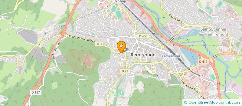 localisation de l'entreprise SARL LE POINT DU JOUR  REMIREMONT
